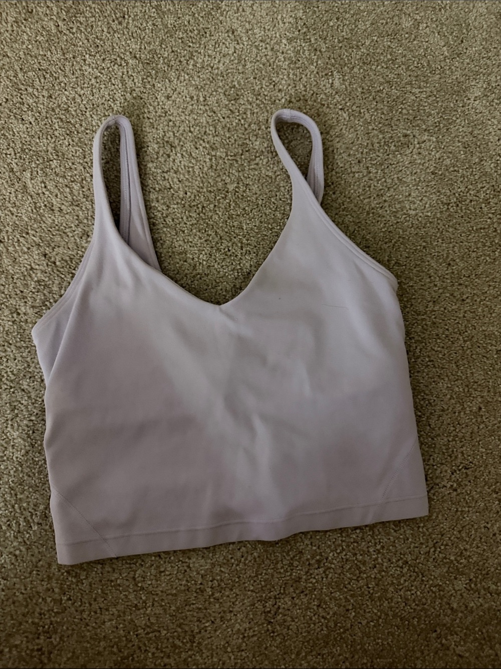 lululemon athletica light mauve crop tank